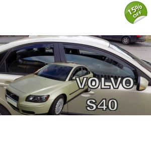 Volvo S40 Yrs 04-12 Saloon Brand New Heko 4 Piece Wind Deflectors