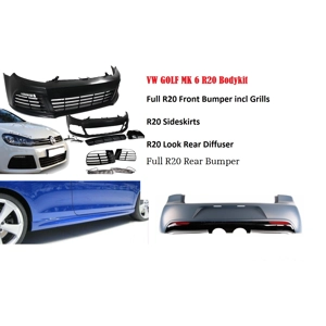 Full R20 Bodykit Styling Golf VI 6 2008-2013 Front Rear & Sides