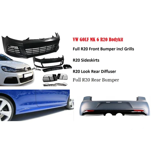 Full R20 Bodykit Styling Golf VI 6 2008-2013 Front Rear & Sides
