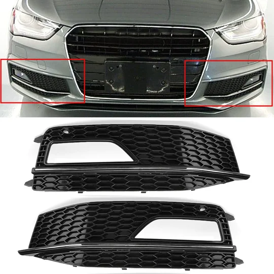 Audi A4 B8.5 Yrs 12-15 ,Honeycomb Black Foglight Grills RS4 S LIne Models