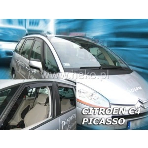 CITROEN C4 Picasso Mk1 5d 2006-2013 Brand New 4 Piece Heko Wind Deflectors Visors 12235