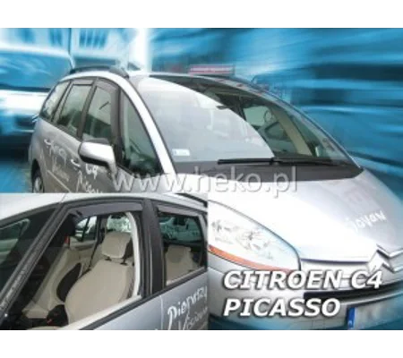 CITROEN C4 Picasso Mk1 5d 2006-2013 Brand New 4 Piece Heko Wind Deflectors Visors 12235