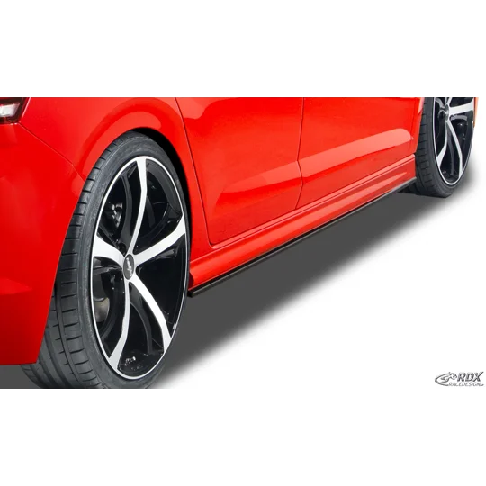 VW Passat B7 Yrs 2010 - 2014 R Style Sideskirts with Integrated Lower Lip Diffusers