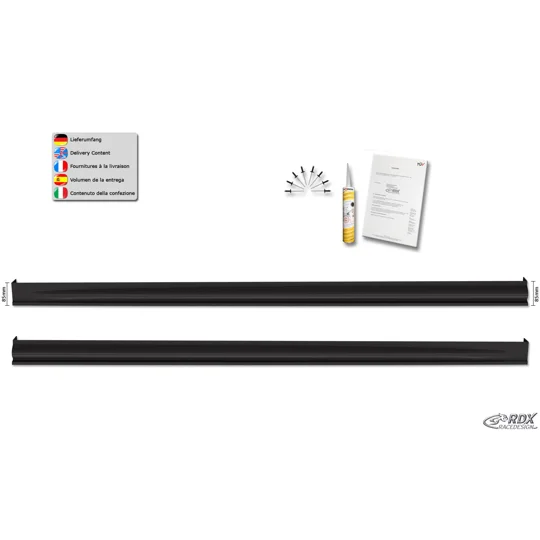 VW Passat B7 Yrs 2010 - 2014 R Style Sideskirts with Integrated Lower Lip Diffusers