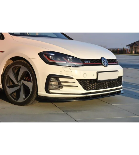 VW Golf MK7 Facelift VII Yrs 2017 on GTI/GTD Front Bumper Lip Splitter Spoiler