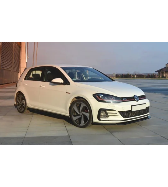 VW Golf MK7 Facelift VII Yrs 2017 on GTI/GTD Front Bumper Lip Splitter Spoiler