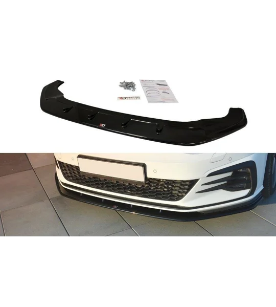 VW Golf MK7 Facelift VII Yrs 2017 on GTI/GTD Front Bumper Lip Splitter Spoiler