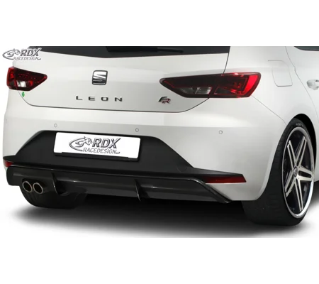 Seat Leon 5F FR 2017 on Gloss Black Rear Bumper Diffuser Lower
