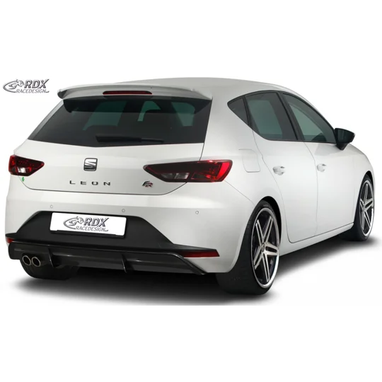 Seat Leon 5F FR 2017 on Gloss Black Rear Bumper Diffuser Lower