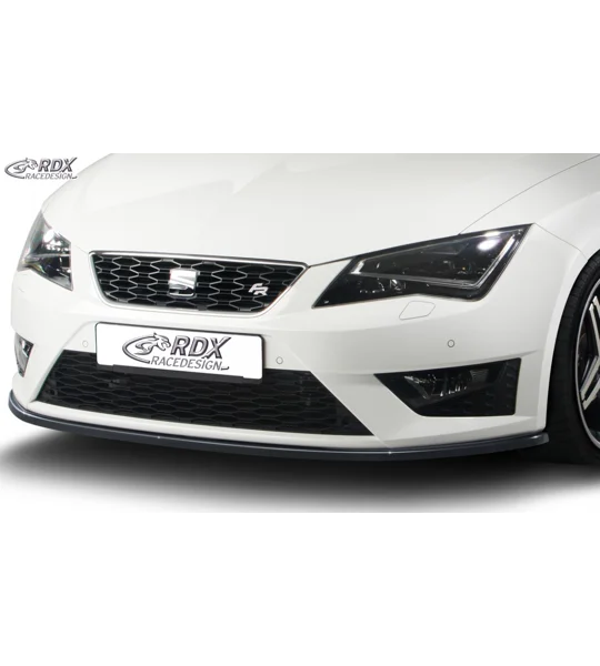 Seat Leon 5F FR 2017 on Gloss Black RDX Front Bumper Diffuser Splitter Lip