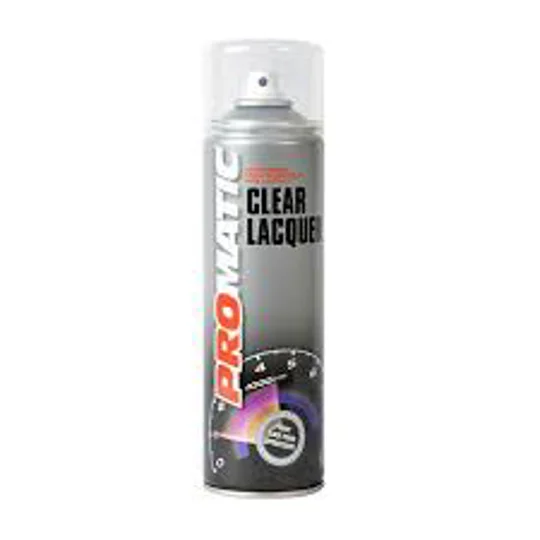 Promatic Clear Lacquer Aerosol Paint 500ml