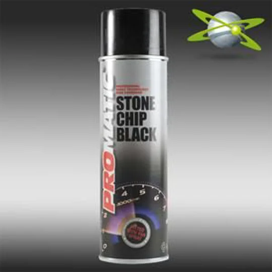 Promatic Stone Chip Black Aerosol Paint 500ml