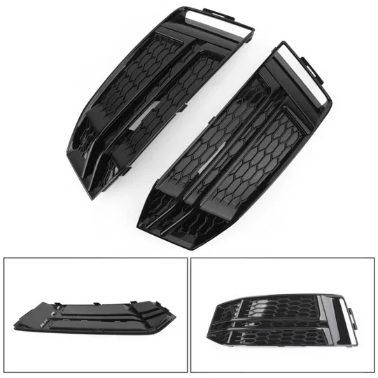 Audi A4 B9 Yrs 16 - ,Honeycomb Black Lower Surround Grills RS4
