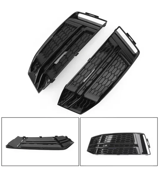 Audi A4 B9 Yrs 16 - ,Honeycomb Black Lower Surround Grills RS4