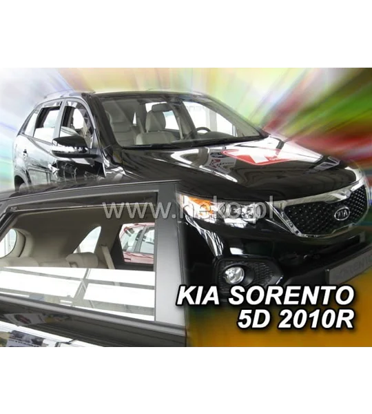 KIA SORENTO II 5D (SL) Yrs 2009-2015 Brand New Heko 4 Piece Wind Deflectors 20146