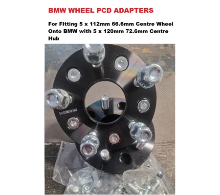 BMW Wheel PCD Hub Adapters, 5 x 112mm 66.6 c to 5 x 120mm 72.6mm c