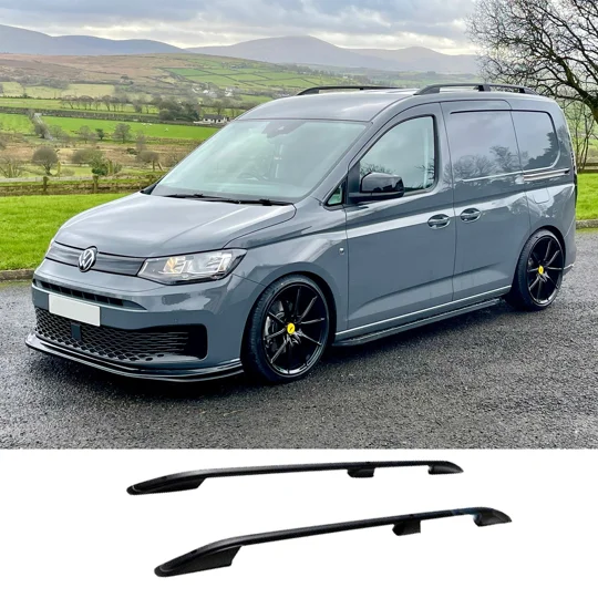 VW Caddy 2021- Black Aluminium Roof Rails Bars