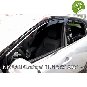 Nissan Qashqai MkIII 3 J12 Yrs 2021 on Brand New Heko 4 Piece Wind Deflectors 24311