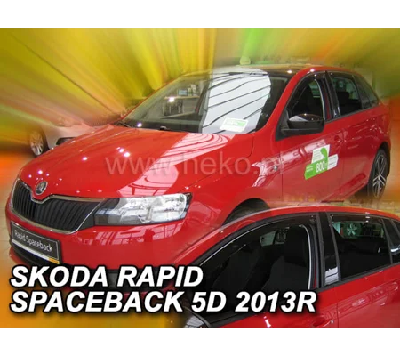 SKODA RAPID SPACEBACK 5D Yrs 2013- HTB Brand New Heko 4 Piece Wind Deflectors 28341