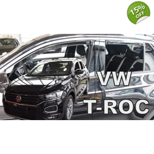 VW T Roc  Yrs 2017- Brand New 4 Piece Heko Wind Deflectors
