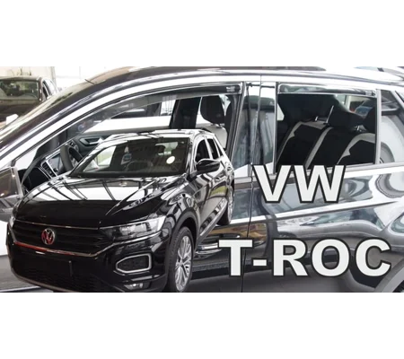 VW T Roc Yrs 2017- Brand New 4 Piece Heko Wind Deflectors