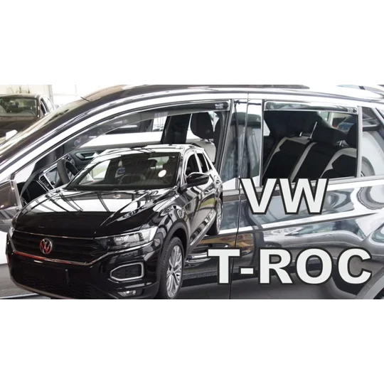VW T Roc Yrs 2017- Brand New 4 Piece Heko Wind Deflectors