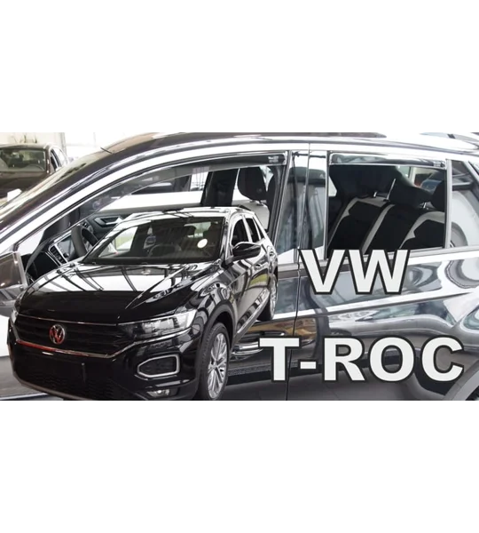 VW T Roc Yrs 2017- Brand New 4 Piece Heko Wind Deflectors