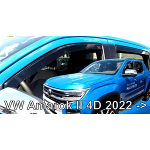 VW Amarok II Yrs 2022 on   4 Piece Wind deflectors Team Heko 31035