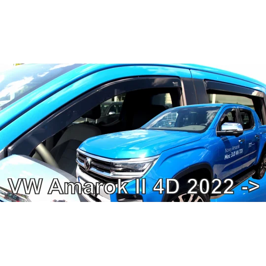 VW Amarok II Yrs 2022 on 4 Piece Wind deflectors Team Heko 31035