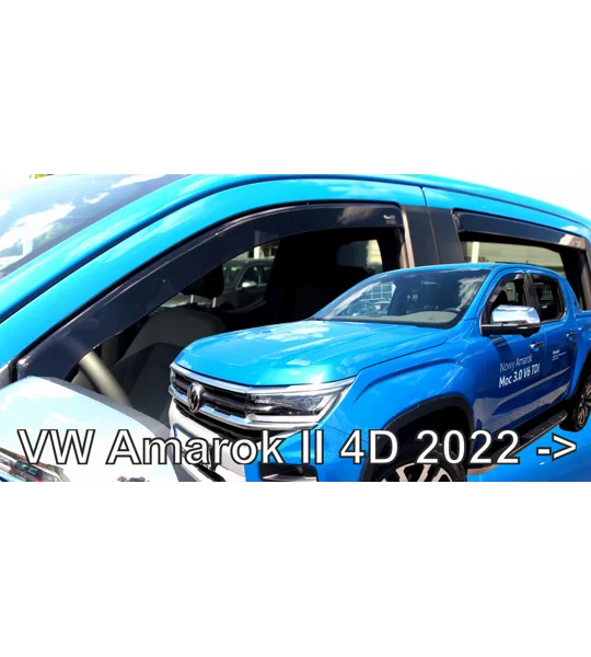 VW Amarok II Yrs 2022 on 4 Piece Wind deflectors Team Heko 31035
