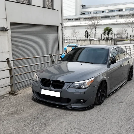 BMW 5 Series E60 M Sport / M Tech Front Splitter – Gloss Black