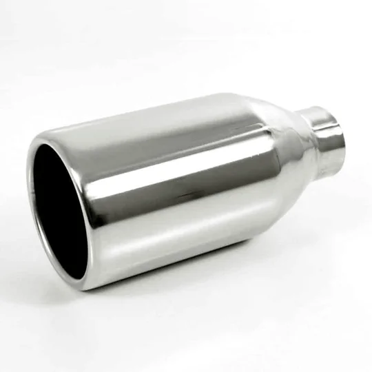 Stainless Steel Weld On Tip 4" 100mm ROLLED END, Suits R32 Golf 5