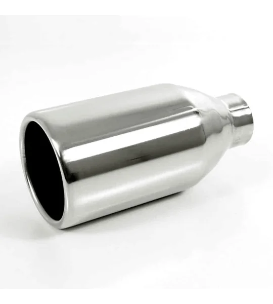 Stainless Steel Weld On Tip 4" 100mm ROLLED END, Suits R32 Golf 5