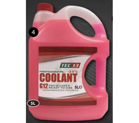 Tec 13 Red Ready To Use Engine Coolant -25c