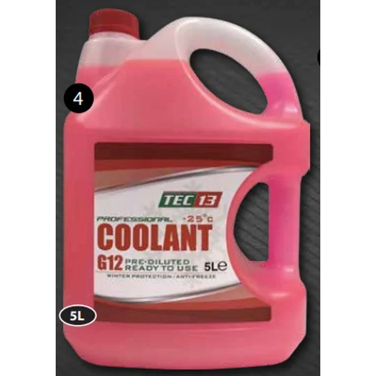 Tec 13 Red Ready To Use Engine Coolant -25c