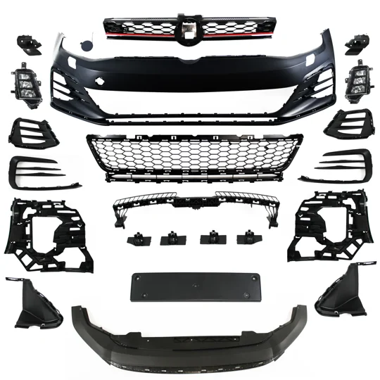 VW Golf Mk 7 VII Yrs 12 - 17 facelift look GTI Front Bumper for PDC