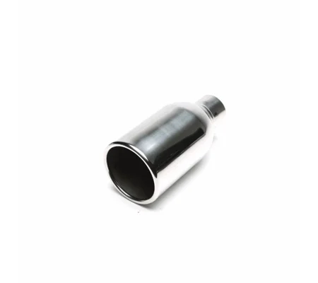 Stainless Steel Weld On Tip 4" 100mm ROLLED END, Suits R32 Golf 5