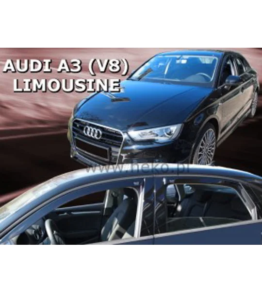Audi A3 8V Yrs 2012 - 2020 4drs Saloon Brand New Heko 4 Piece Wind Deflectors 10255