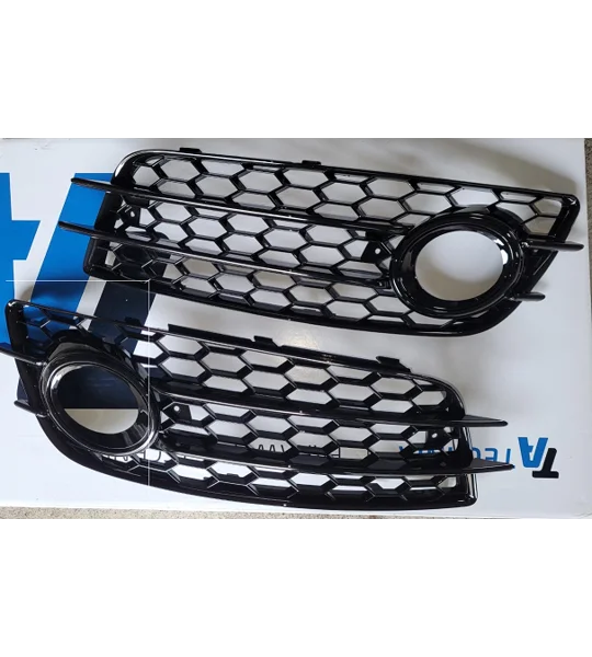 Audi A4 B8 S Line Yrs 08-12 ,Honeycomb Black Fog light Grills