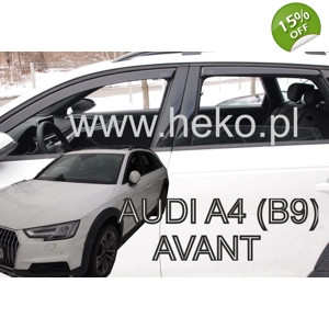 Audi A4 B9 Combi Yrs 2016 Onwards, New 4 Piece Heko Wind Deflectors HEKO 10254