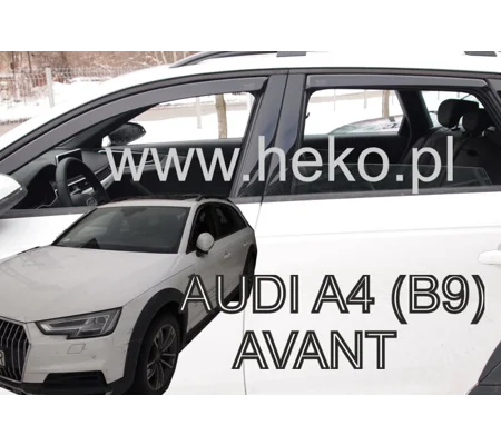 Audi A4 B9 Combi Yrs 2016 Onwards, New 4 Piece Heko Wind Deflectors HEKO 10254