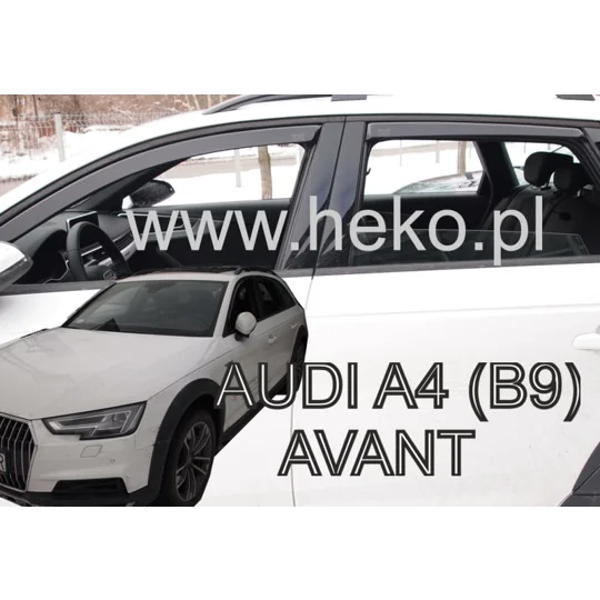 Audi A4 B9 Combi Yrs 2016 Onwards, New 4 Piece Heko Wind Deflectors HEKO 10254