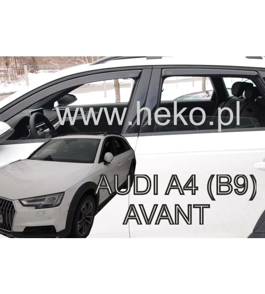 Audi A4 B9 Combi Yrs 2016 Onwards, New 4 Piece Heko Wind Deflectors HEKO 10254