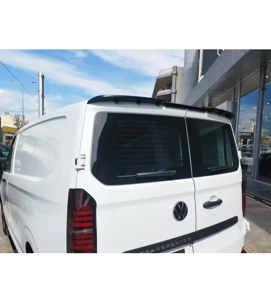VW Transporter T7 24- Gloss Black Rear Splitter with Mudflaps