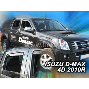 ISUZU D-MAX II 4D 2006-2012 Brand New Heko 4 Piece Wind Deflectors 34003