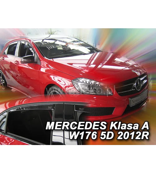 Mercedes A Class W176 Yrs 12-18 Brand New Heko 4 Piece Wind Deflectors 23282