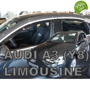 Audi A3 Y8 Yrs 2020 - on 4drs Saloon Brand New Heko 4 Piece Wind Deflectors 10273