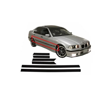 Door Mouldings Strips BMW E36 3 Series Limousine Touring 91-98 Sport M3 MtecDesign