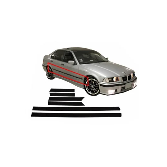 Door Mouldings Strips BMW E36 3 Series Limousine Touring 91-98 Sport M3 MtecDesign