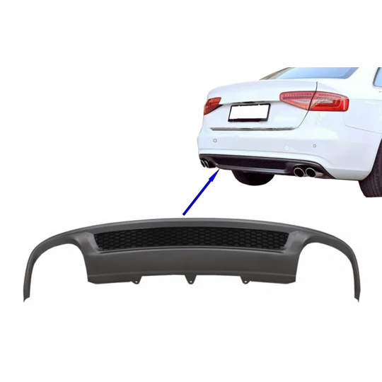 Audi A4 B8 Saloon SE Yrs 08-12, Rear Diffuser Twin Exit Both Sides